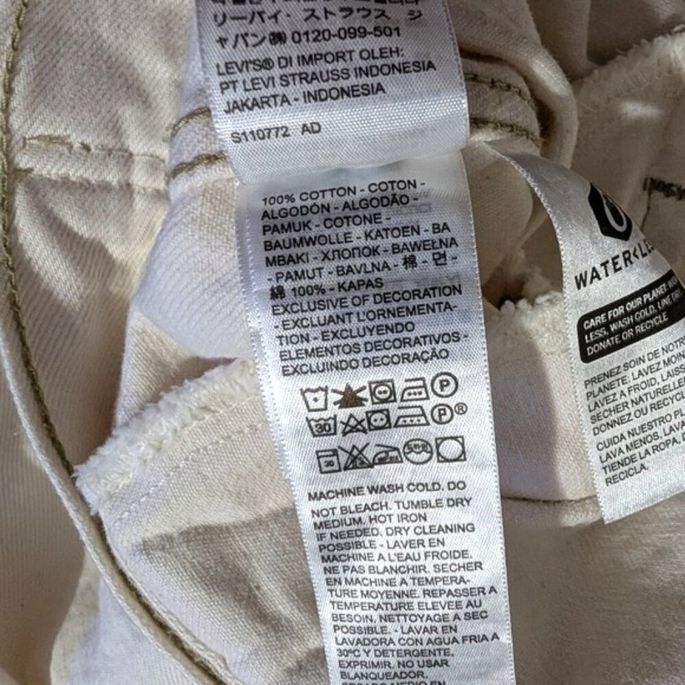 NWOT Levi's Utility Original Trucker Jacket Off-White Sz.XL 90s Y2K Boho Western - Picture 5 of 6